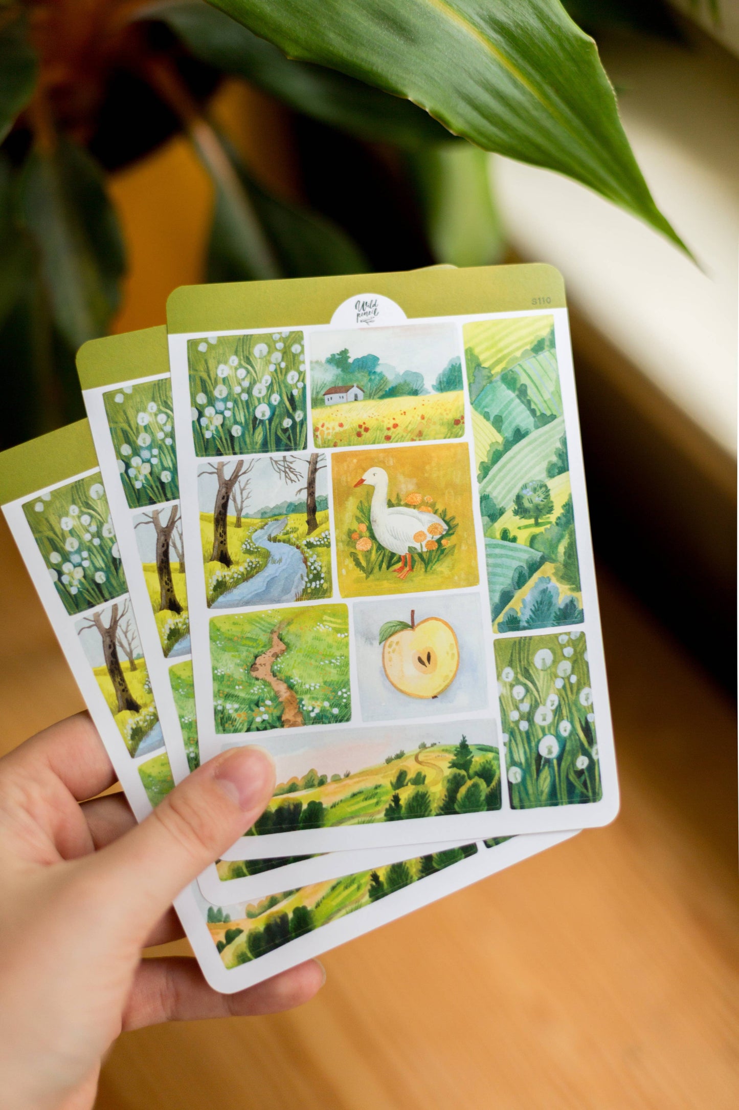 Sticker Sheet — Spring Lanscapes