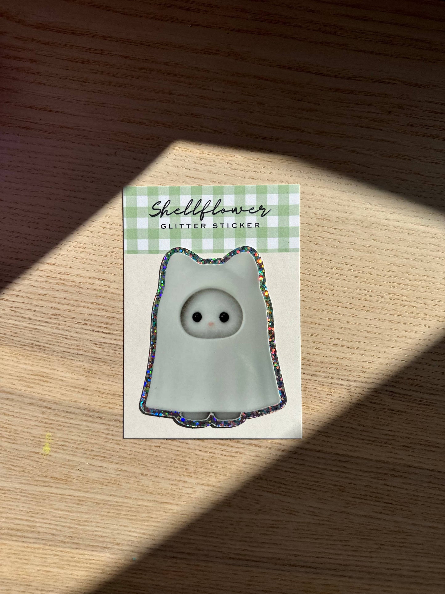 Ghost Glitter Vinyl Sticker 