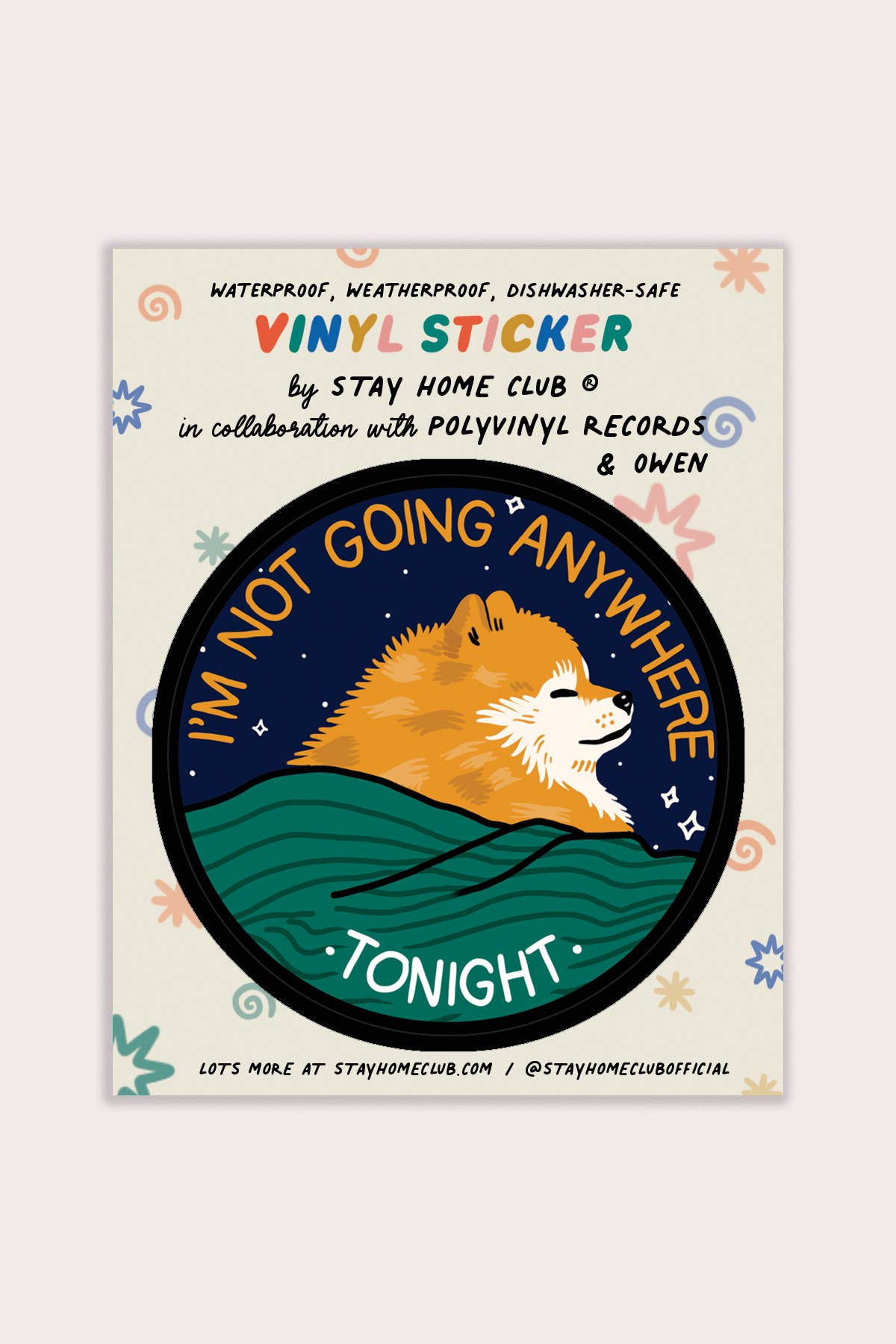 Anywhere Tonight Sticker | Waterproof Vinyl Sticker
