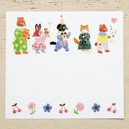 Aiko Fukawa Block Memo Pad Little Fluffy Friends