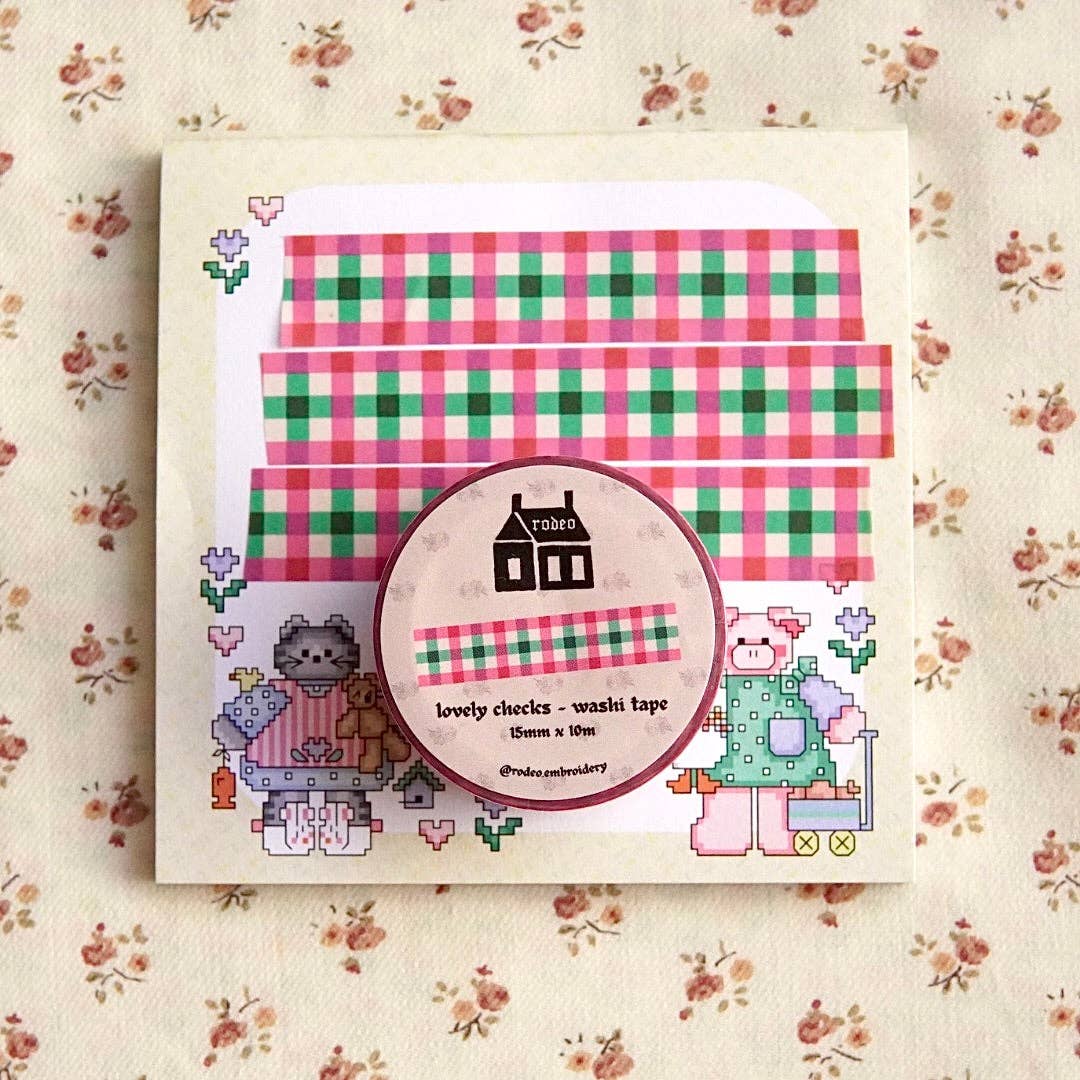 Lovely Checks - Washi Tape