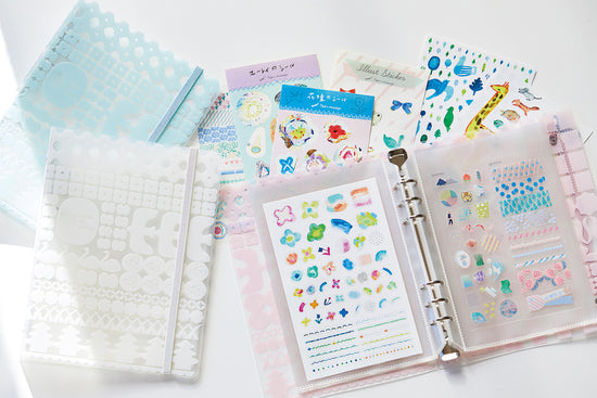 Otona Sticker File Binder Blue