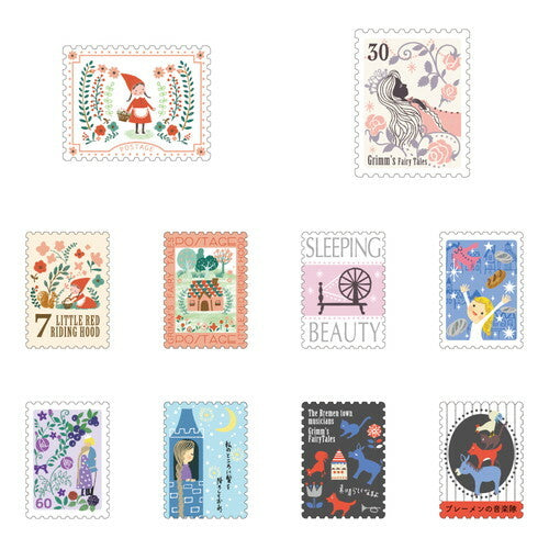 Shinzi Katoh Flake Sticker Matchbox Grimm Fairy Tales Garden