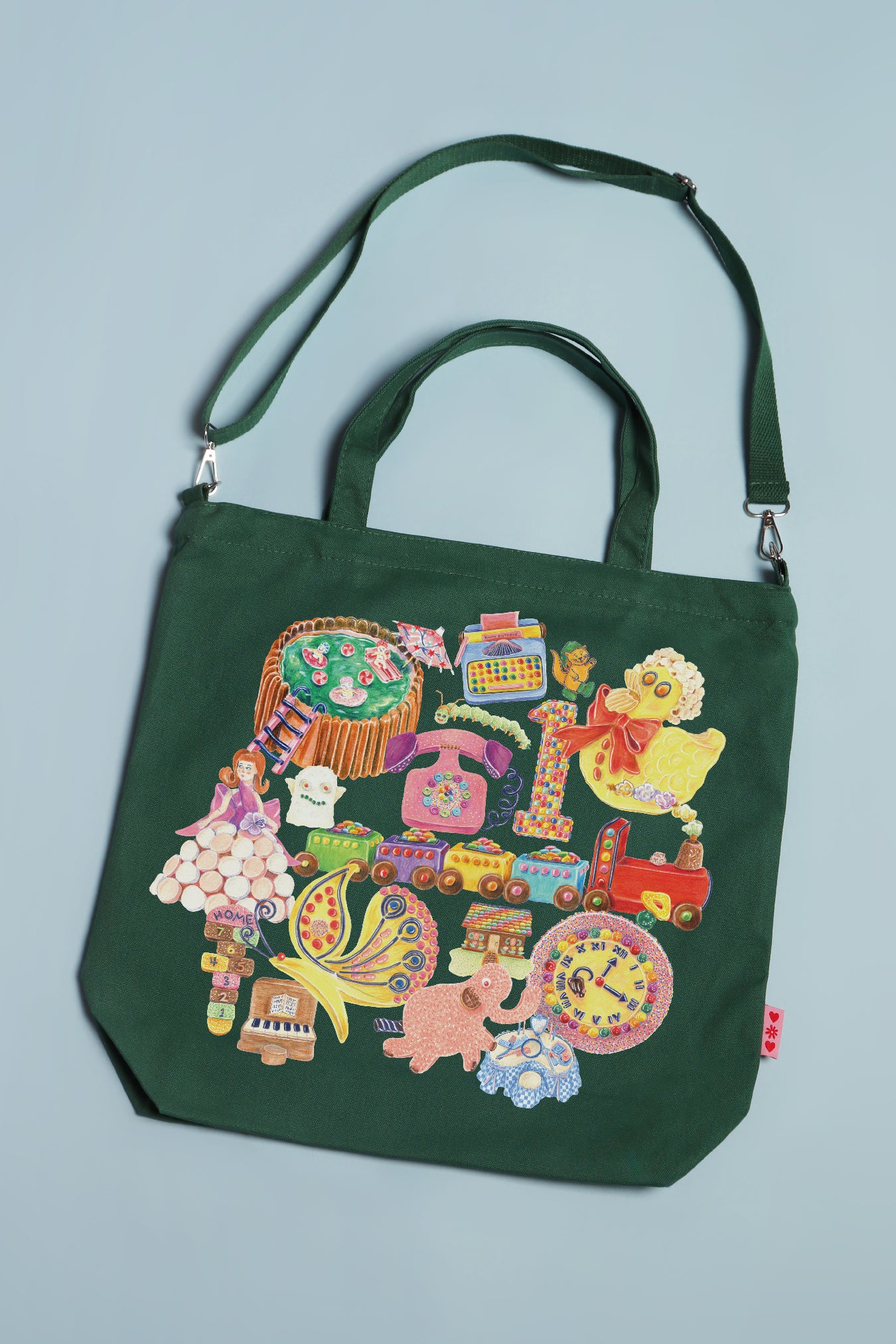 Cookbook Cakes Green Tote