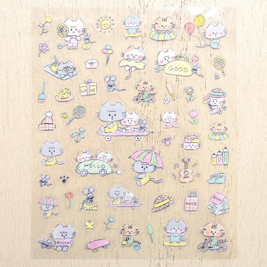 Noriyuki Echigawa Stickers Cat and Holiday