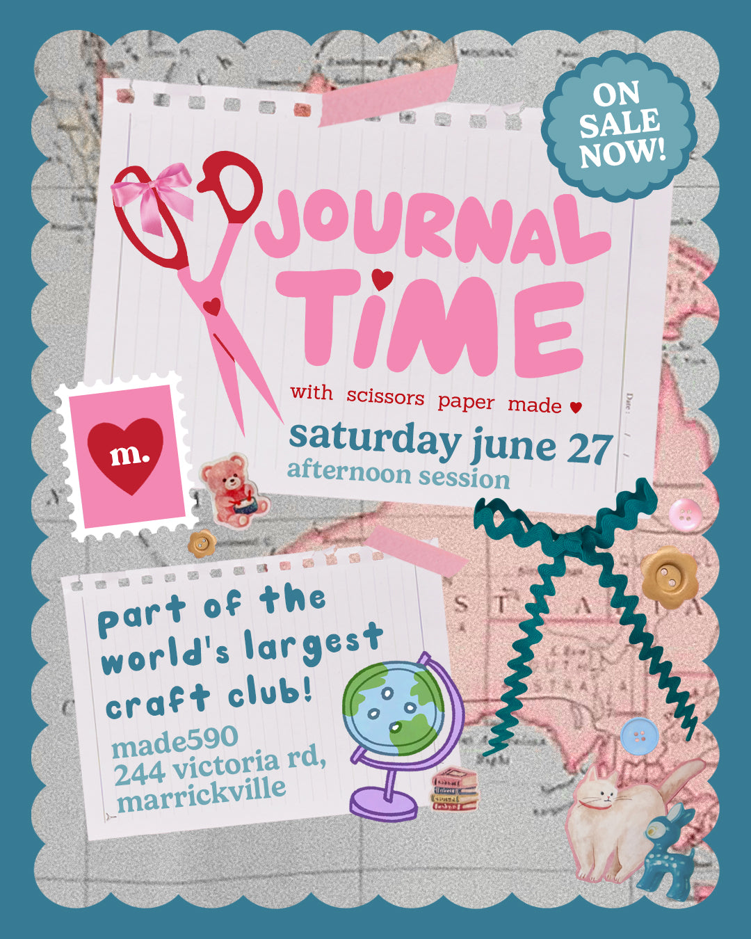 SOLD OUT! Journal Time - Saturday June 27th | 2 - 4:30pm