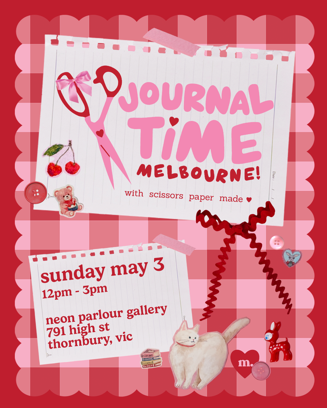 SOLD OUT! Journal Time Melbourne! - Sunday May 3rd