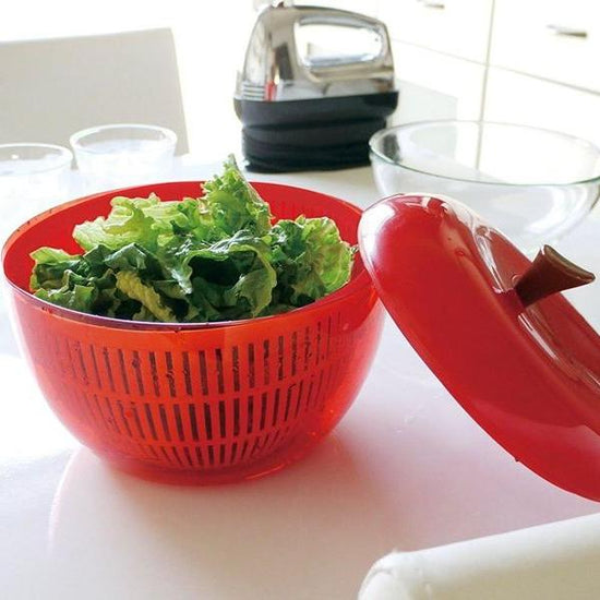 Cute apple salad spinner Red