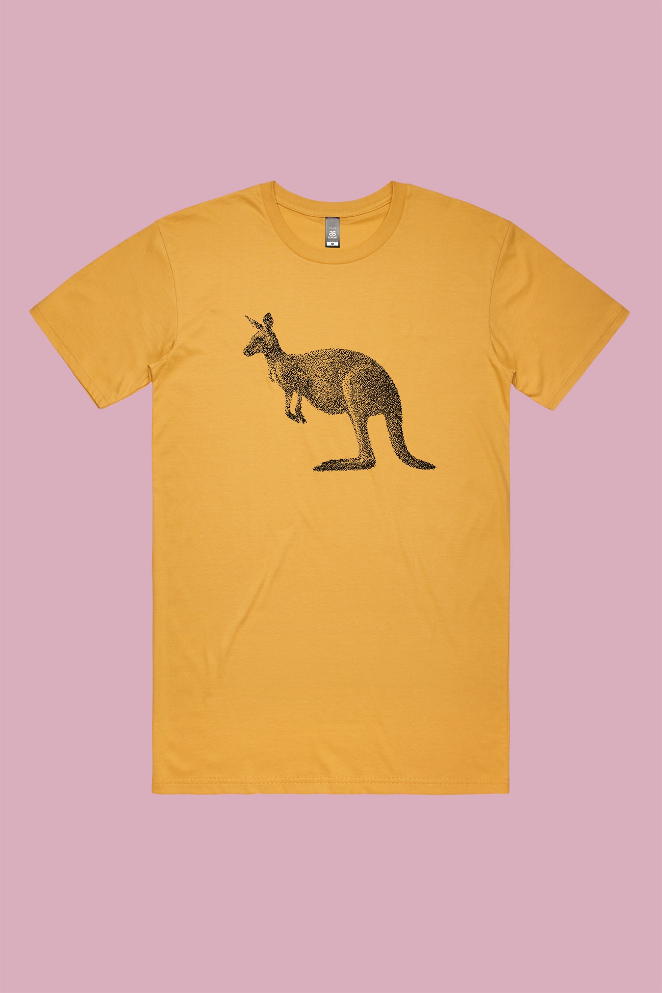 Dot the Kangaroo Tee Mustard