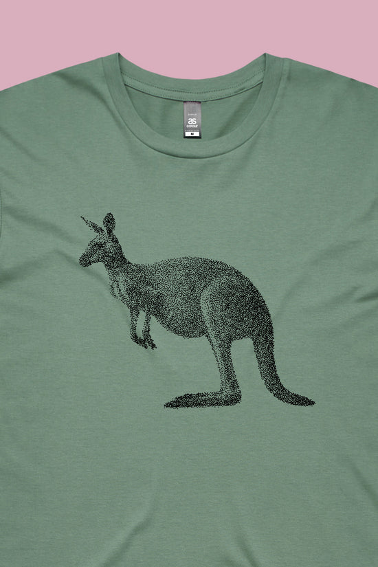 Dot the Kangaroo Tee Sage