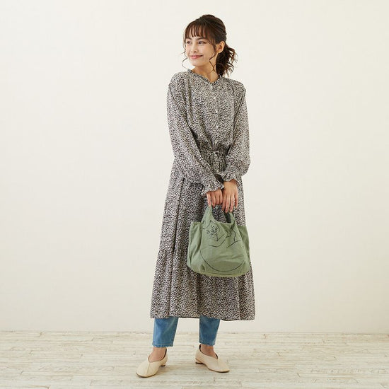 The Neko Cat Shopper Mini Olive