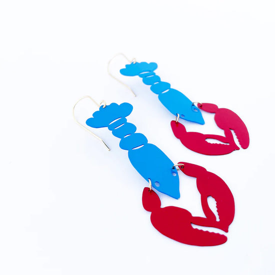 Lobster Drops Blue & Red