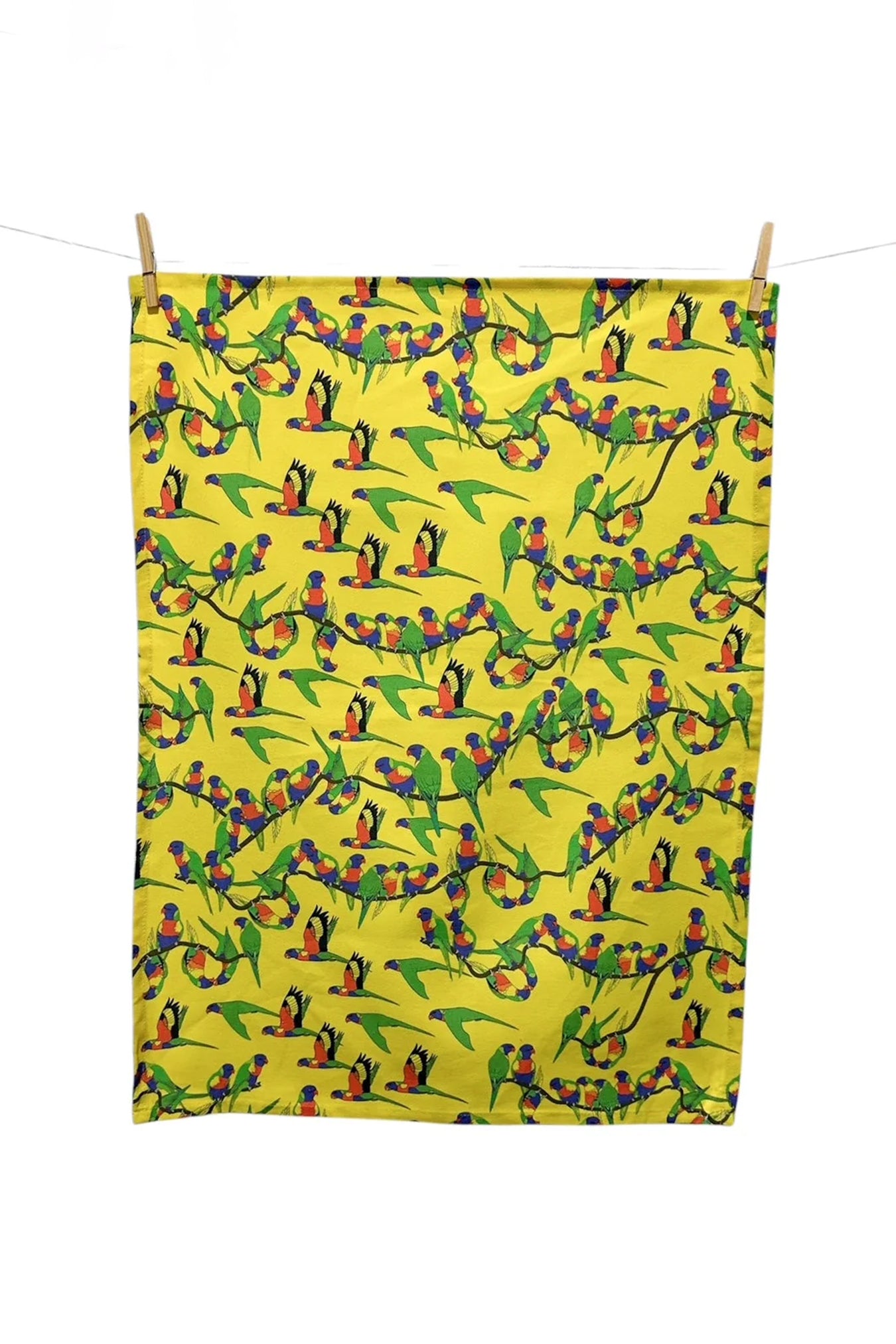 Lorikeets Pattern Tea Towel