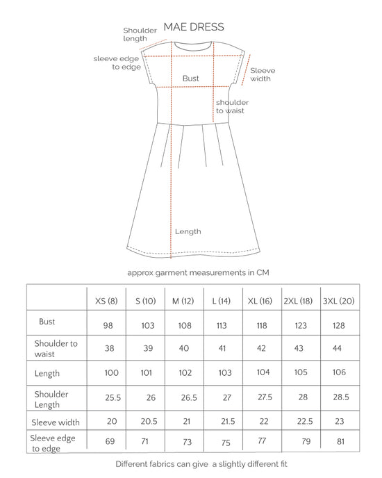 Mae Dress - Summer Flowers in Black