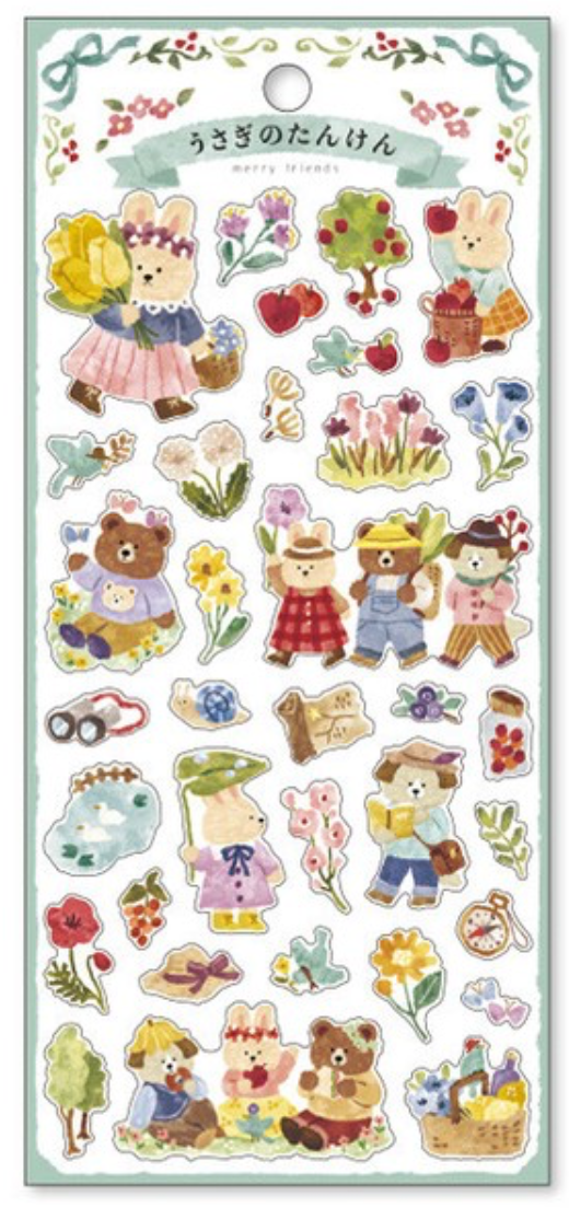 Mind Wave Stickers Merry Friends Rabbits