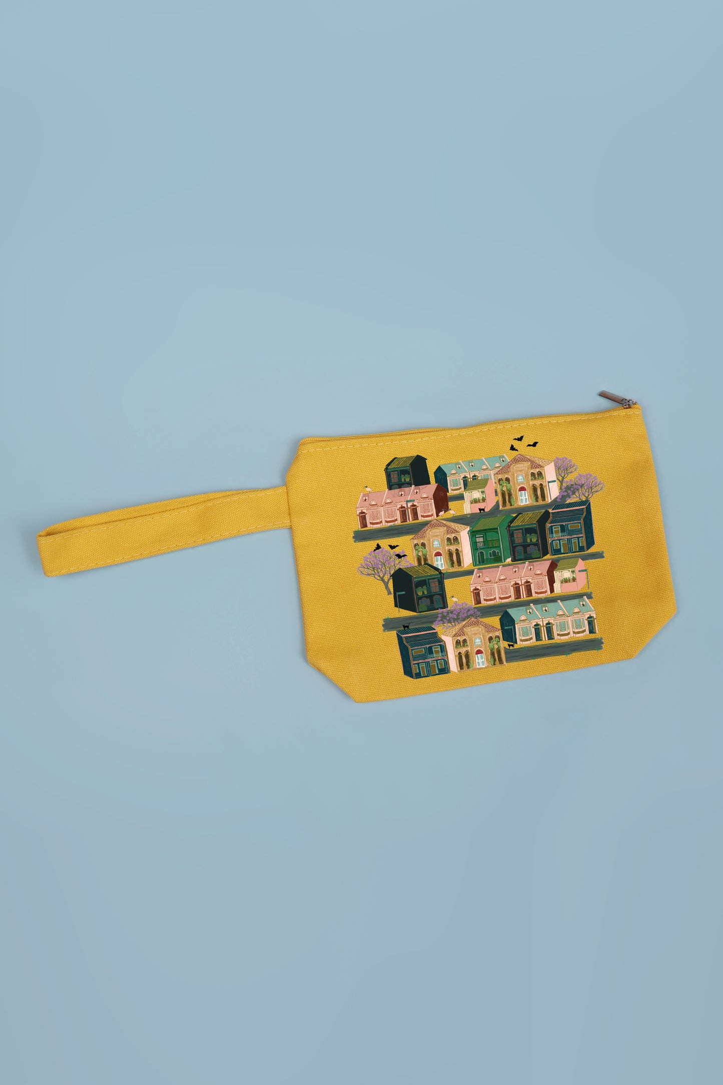 Terraces Zip Purse Mustard