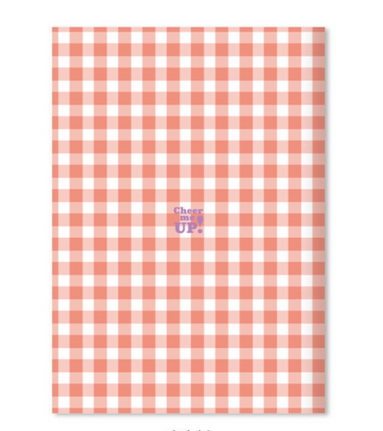 Notebook Apricot Gingham A5