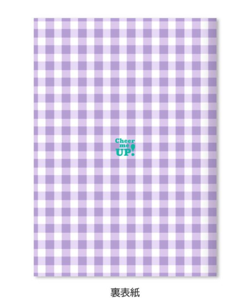 Notebook Purple Gingham A5