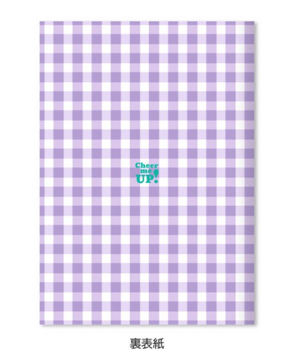 Notebook Purple Gingham A5