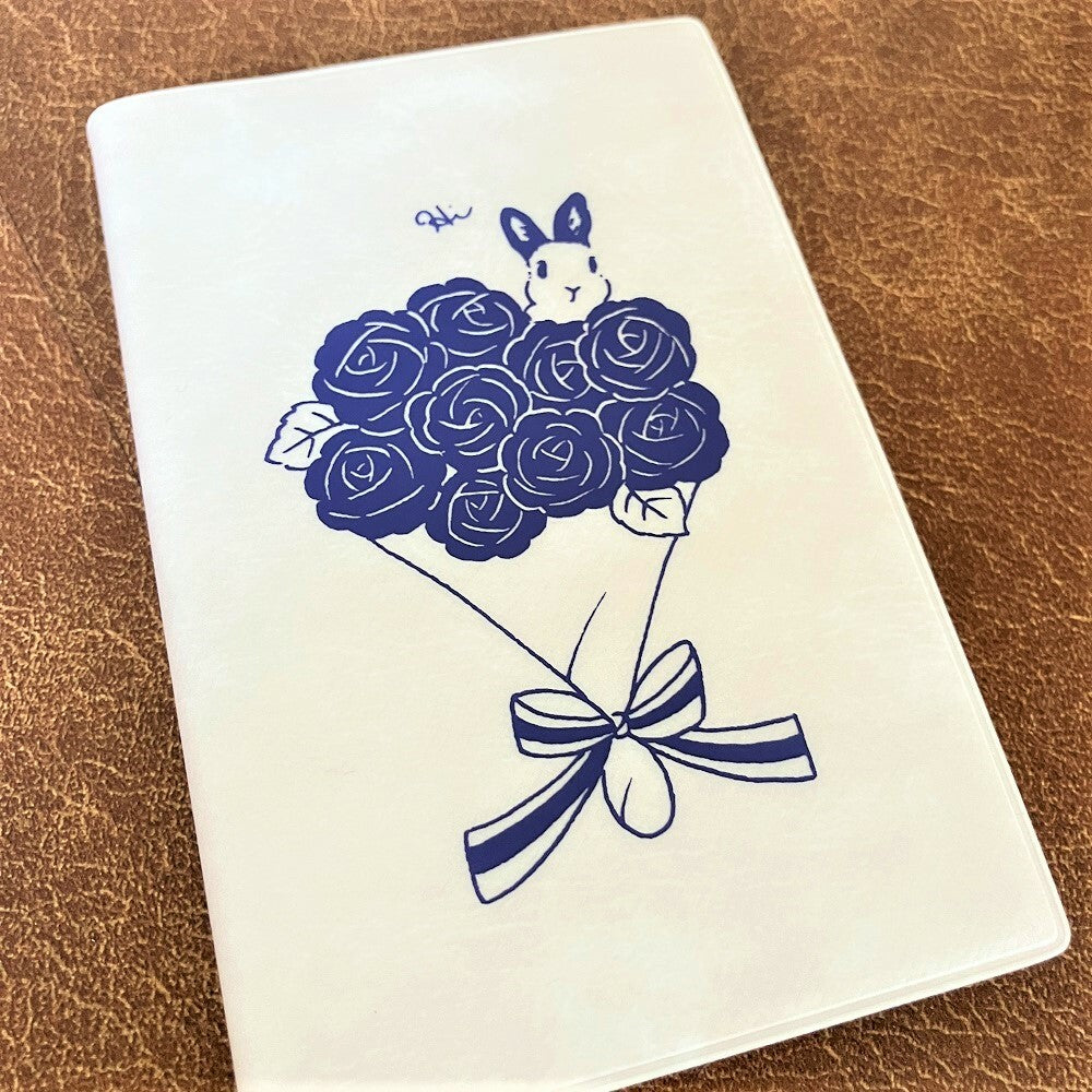 Pocket Notebook Rabbit Bouquet