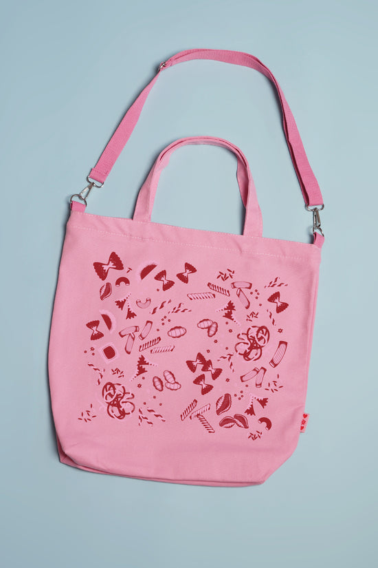 Pass the Pasta Tote Pink