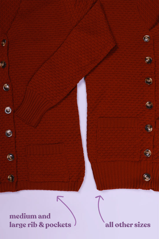 Cosy Clementine Cardie Rust