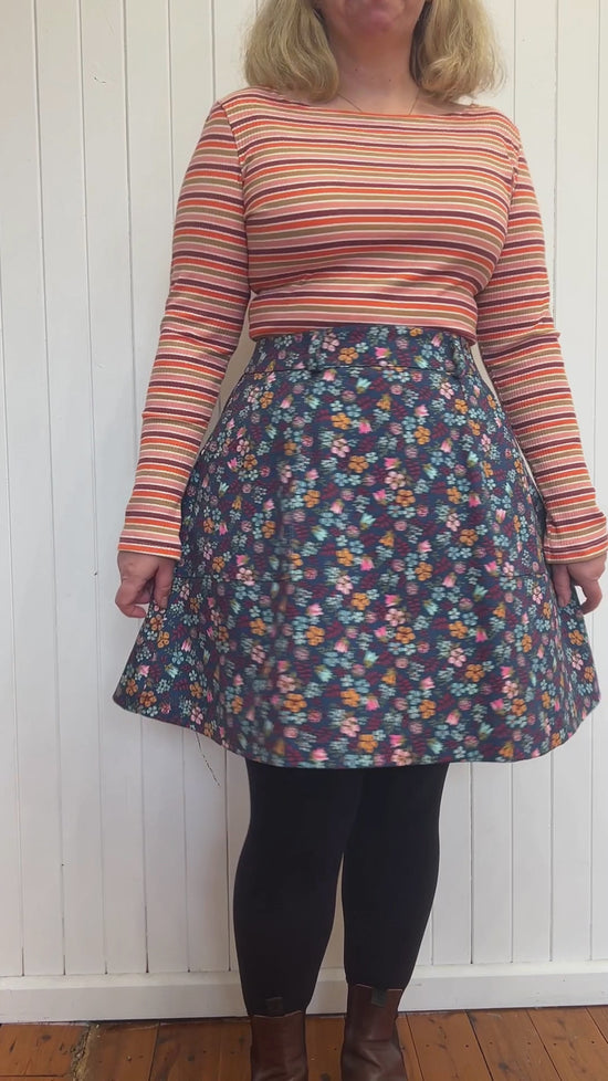 Load and play video in Gallery viewer, Mod Skirt Edenham Liberty of London
