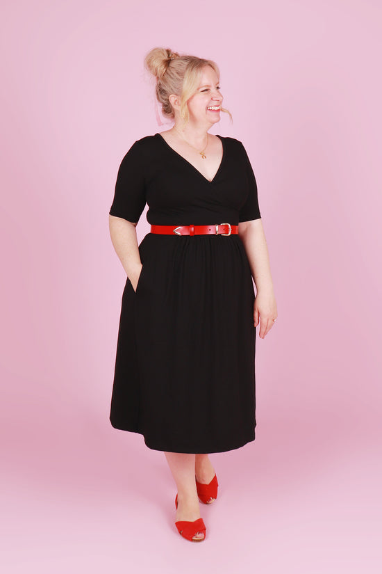 Load and play video in Gallery viewer, PRE ORDER- Winnie Dress Broken Heart Black
