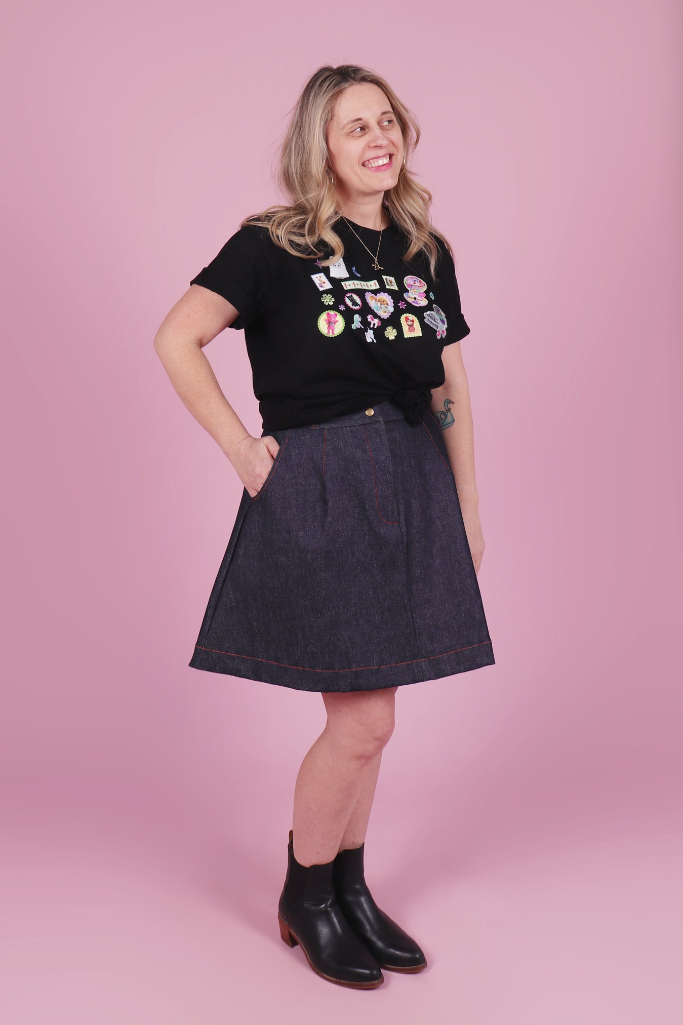 Load and play video in Gallery viewer, The Made Skirt Go-To Denim
