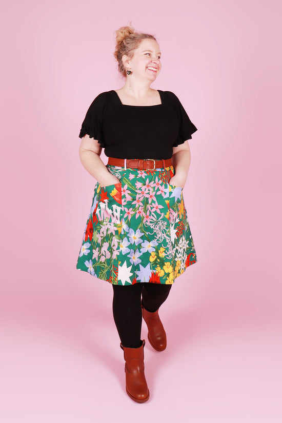 Load and play video in Gallery viewer, Alice Skirt Festive Floral
