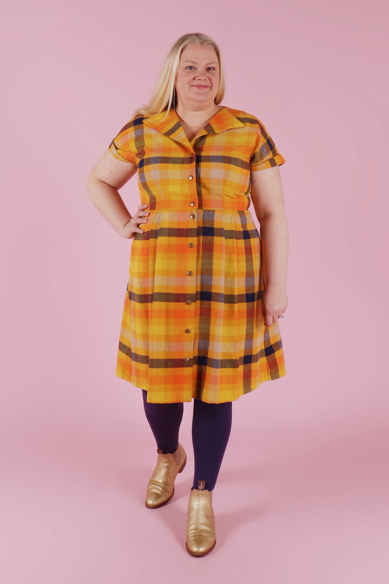 Load and play video in Gallery viewer, Patty Dress Kodak Plaid
