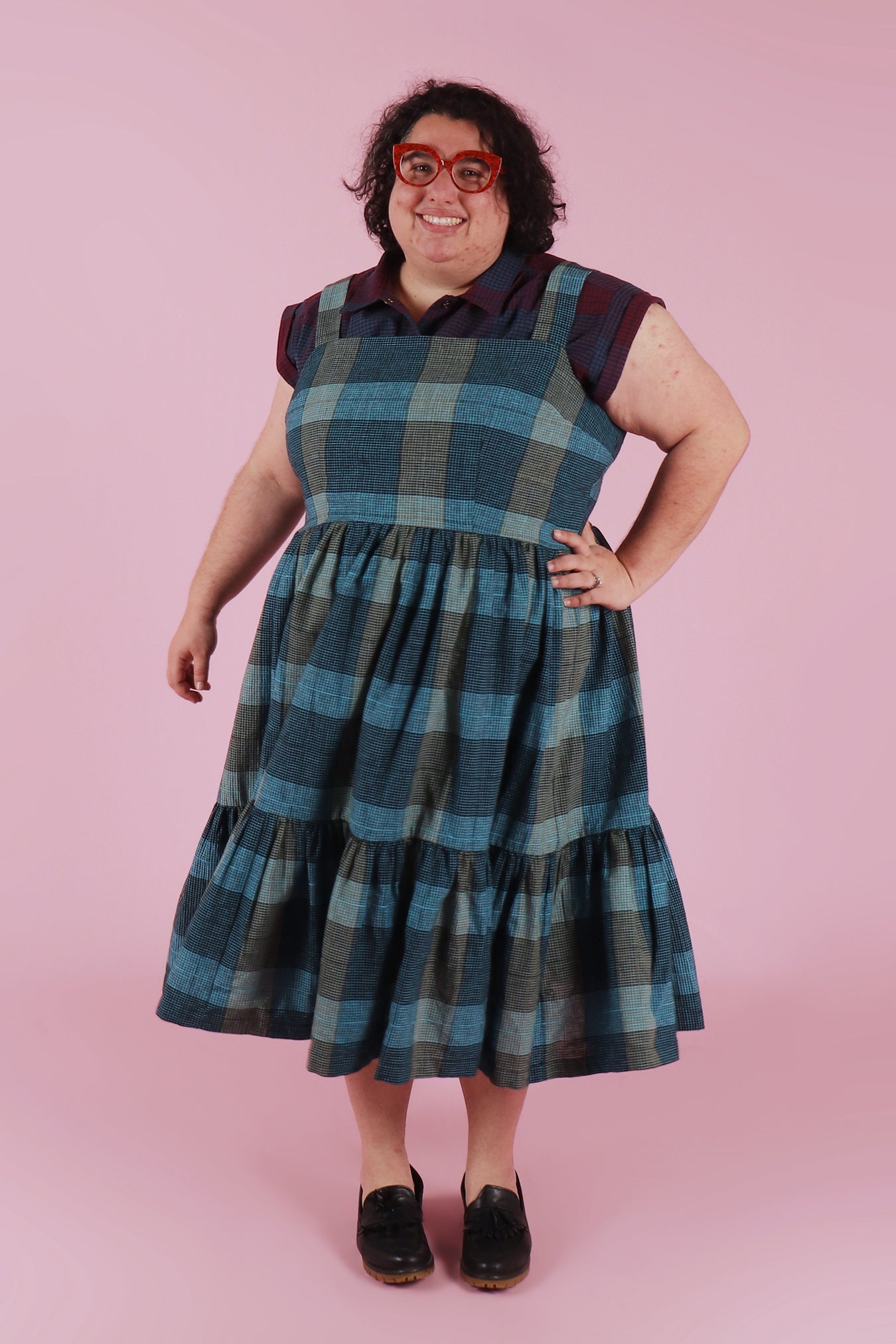 Load and play video in Gallery viewer, Rayna Dress Canon Plaid
