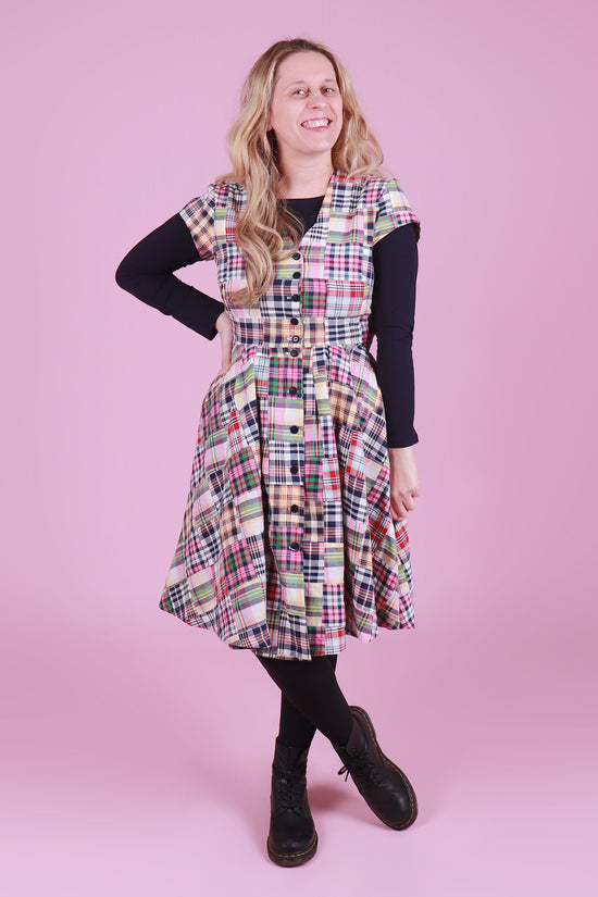 Load and play video in Gallery viewer, Saski Dress Marvellous Madras
