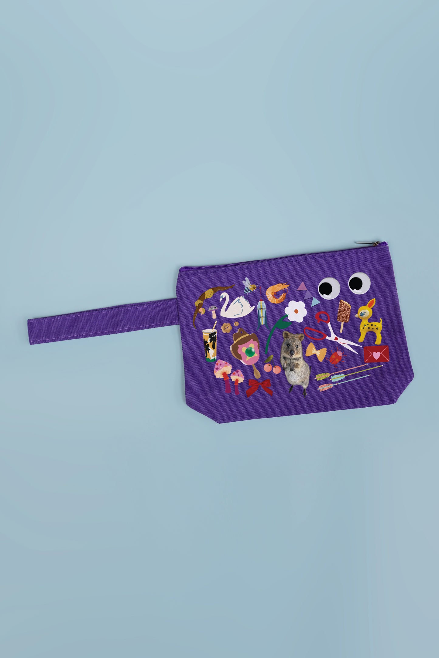 Trinket Zip Purse Purple