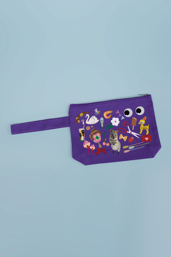 Trinket Zip Purse Purple