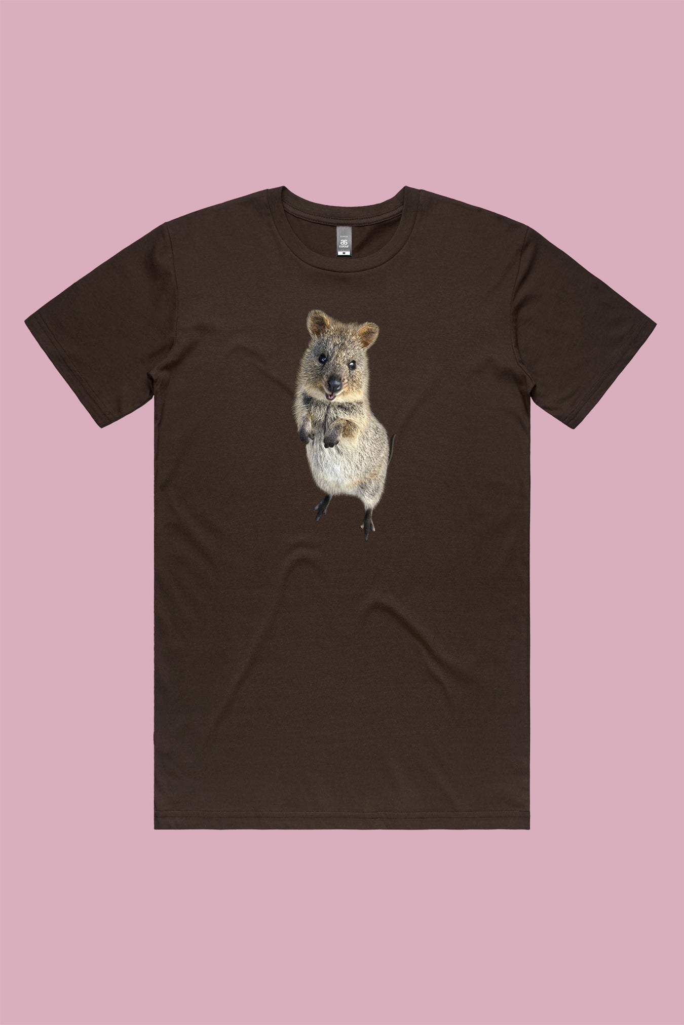 Quincy the Quokka Tee Dark Chocolate