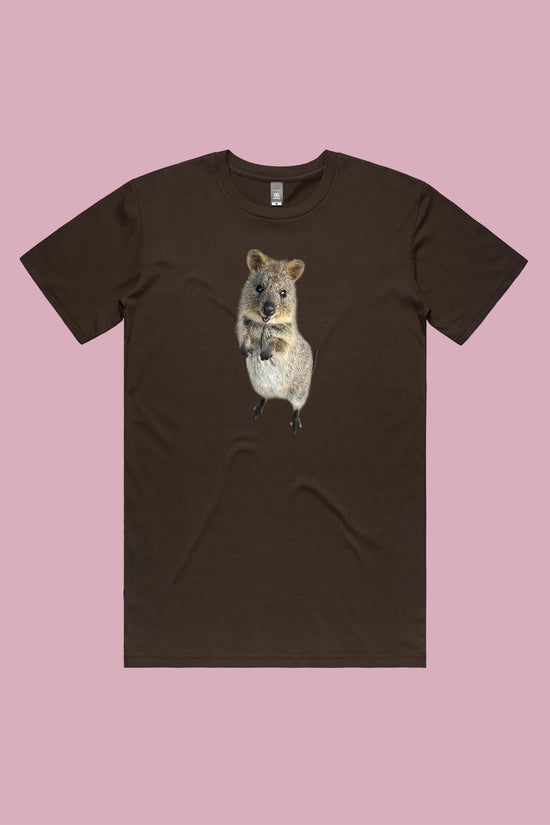 Quincy the Quokka Tee Dark Chocolate