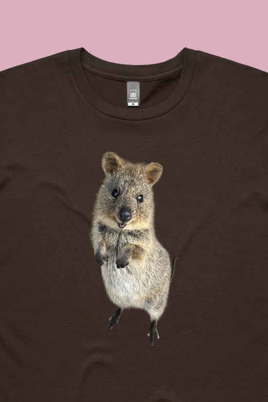 Quincy the Quokka Tee Dark Chocolate
