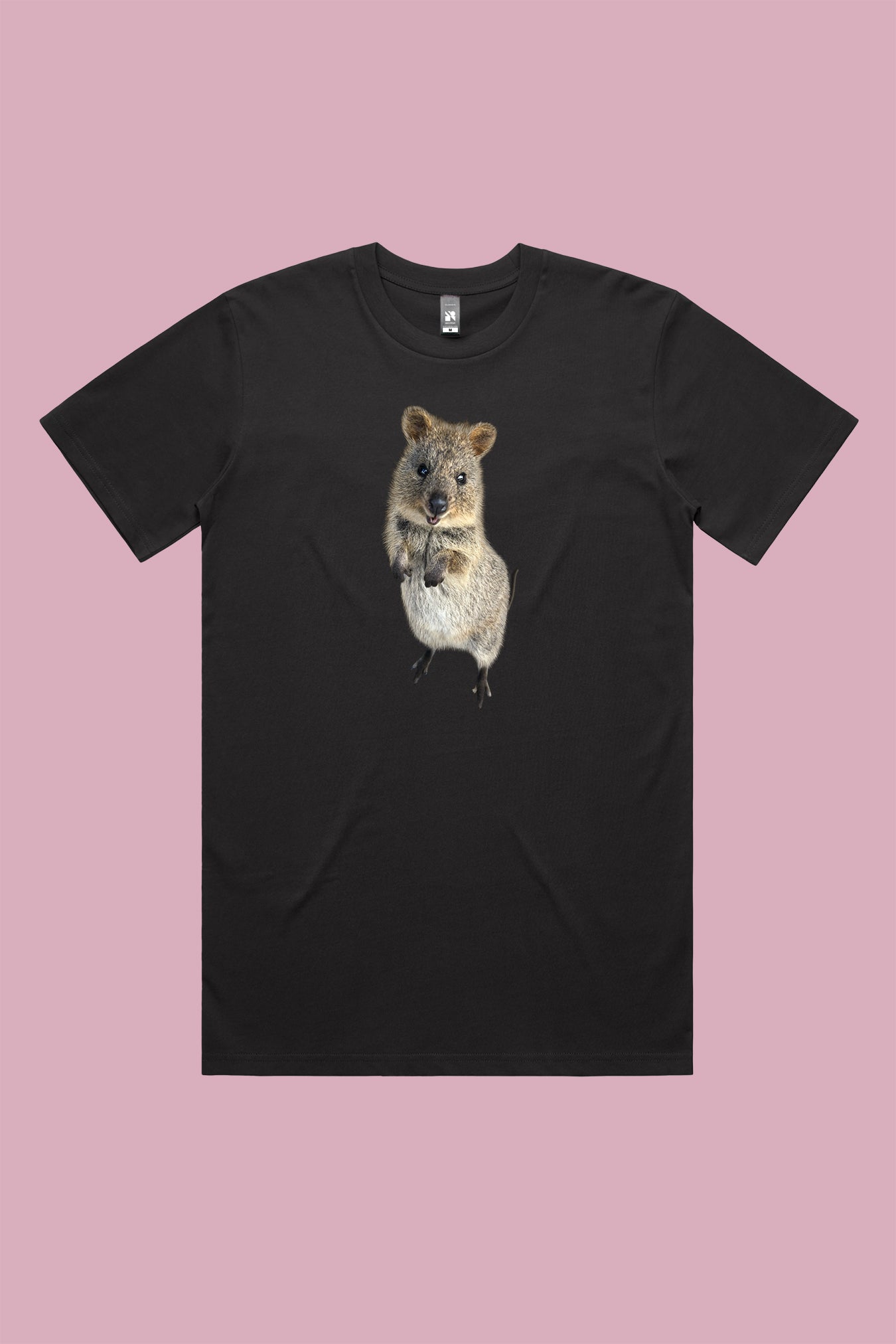 Quincy the Quokka Tee Coal