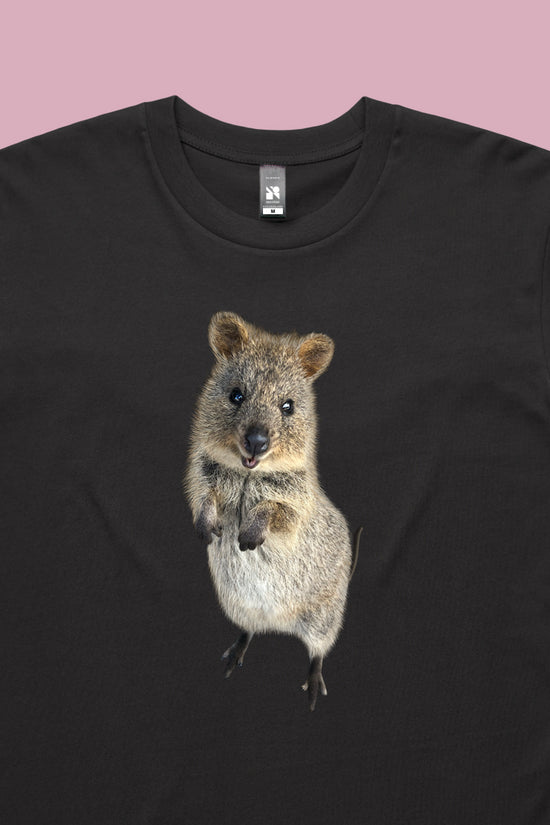 Quincy the Quokka Tee Coal