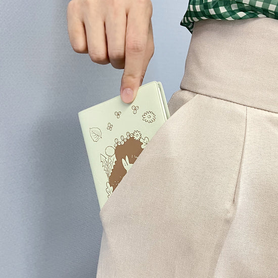 Note Book Love Log Rabbit Flowers