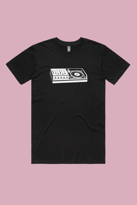 Turntable Deck Tee Black