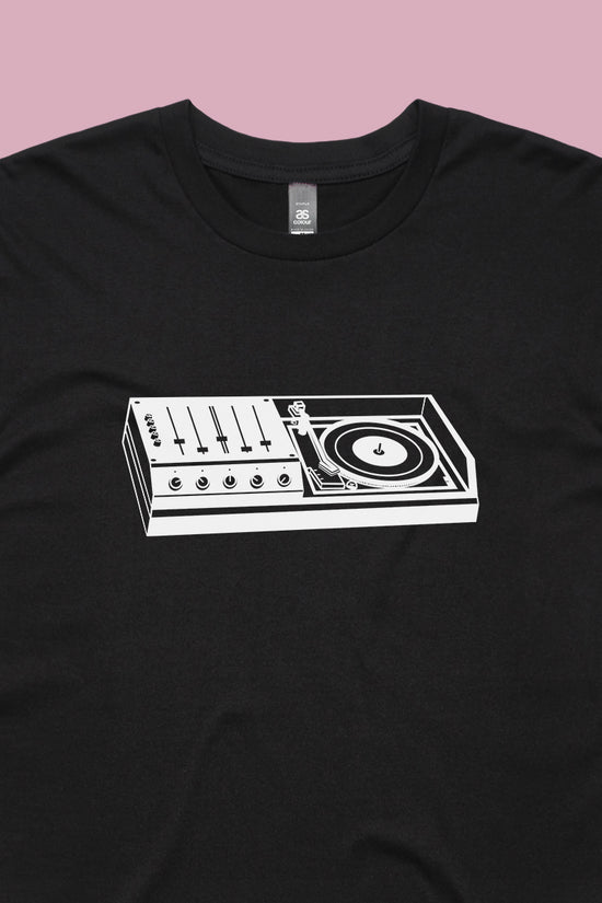 Turntable Deck Tee Black