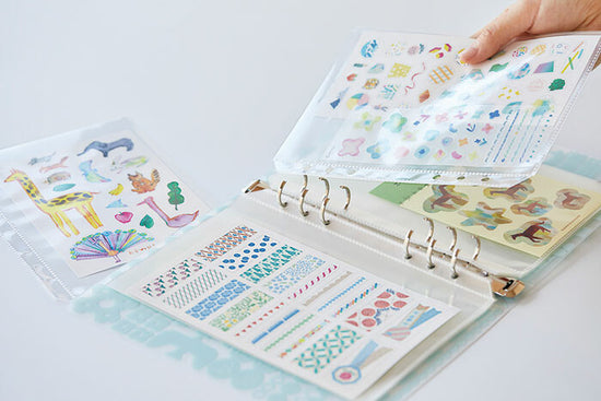 Otona Sticker File Binder Blue