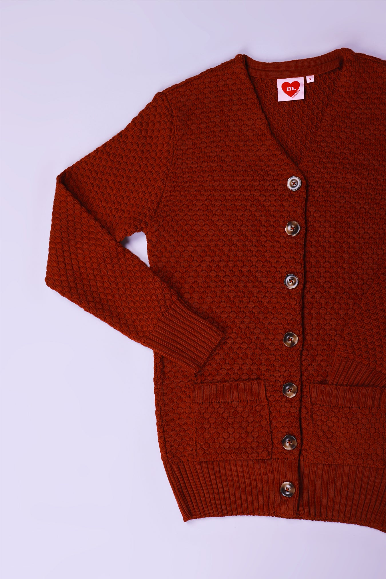 Cosy Clementine Cardie Rust