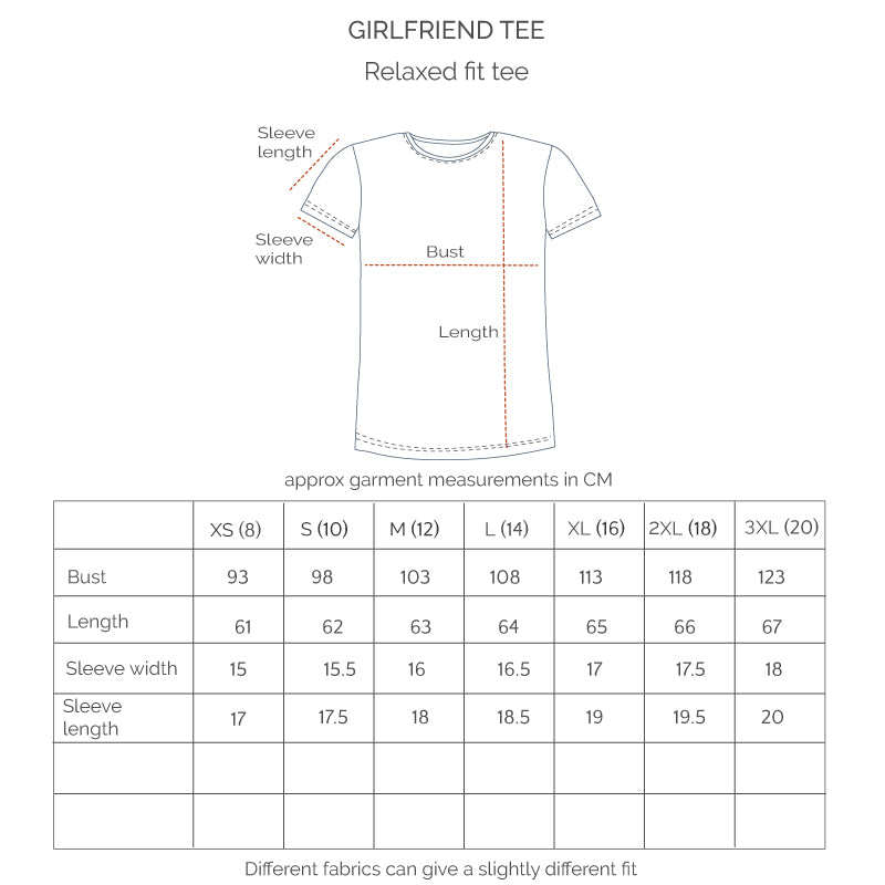 Girlfriend Tee - Checkers Print in Cerise & Green