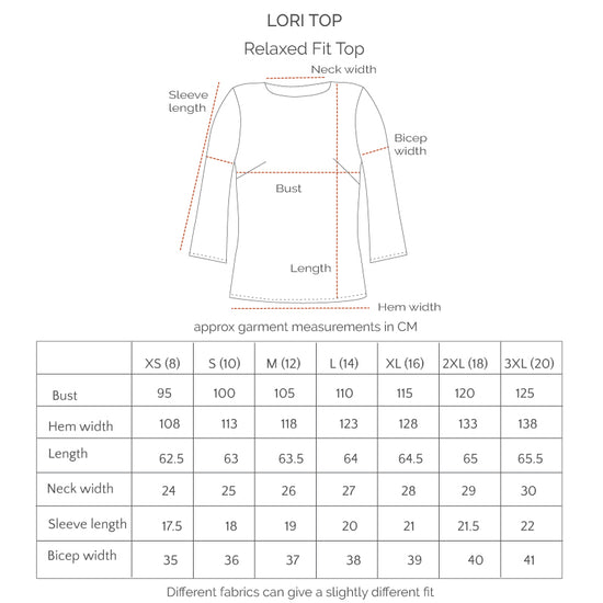 Lori Top - Plain Arctic Blue