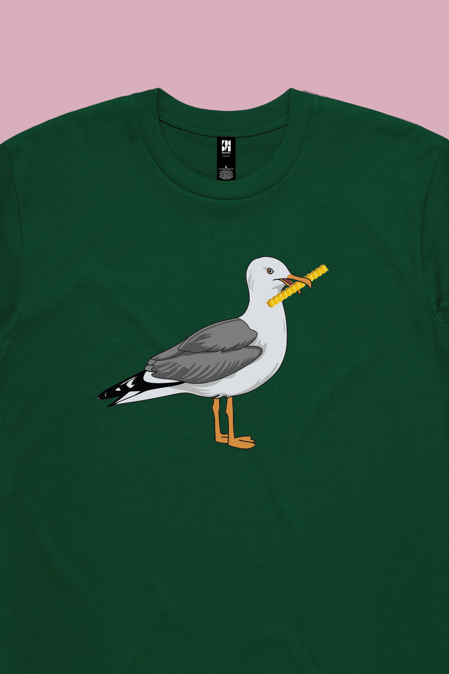 Seymour the Seagull Tee Emerald