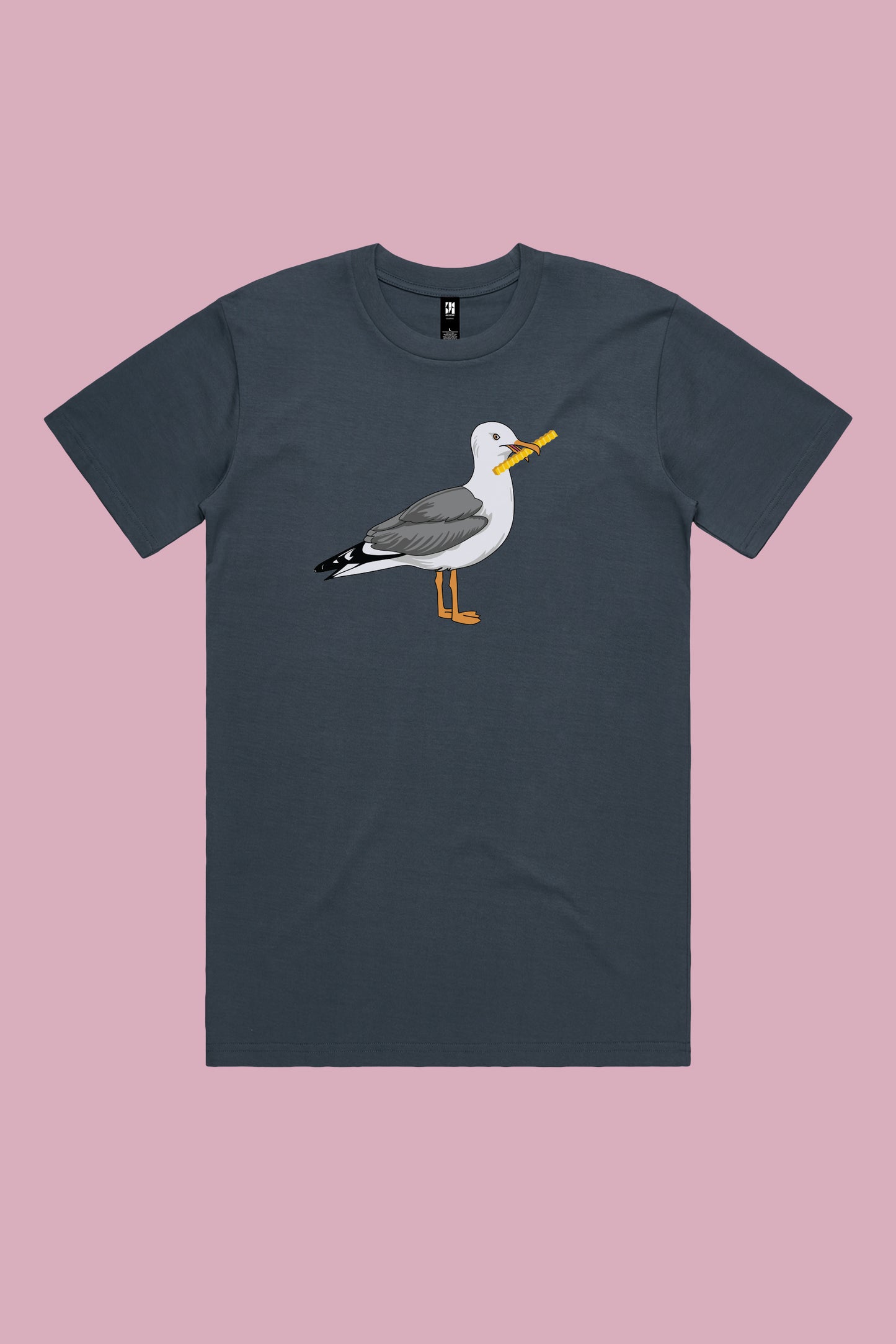 Seymour the Seagull Tee Petrol Blue
