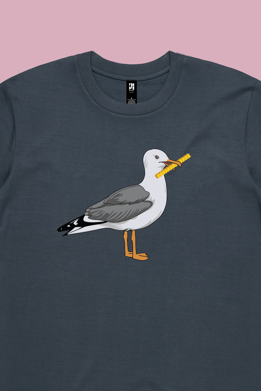 Seymour the Seagull Tee Petrol Blue